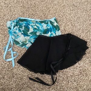 bundle of 2 wrap ballet skirts